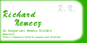 richard nemecz business card